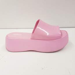 Melissa Rubber Pink Jelly Rubber Platform Sandals Shoes Size 6 B
