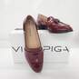 Via Spiga Women's Amica Burgundy Patent Leather Tassel Slip-On Loafers Size 9 image number 1