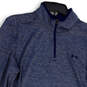 NWT Mens Blue Long Sleeve 1/4 Zip Activewear Pullover T-Shirt Size Small image number 3