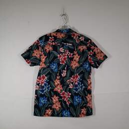 NWT Mens Floral Short Sleeve Collared Button-Up Shirt Size Medium alternative image