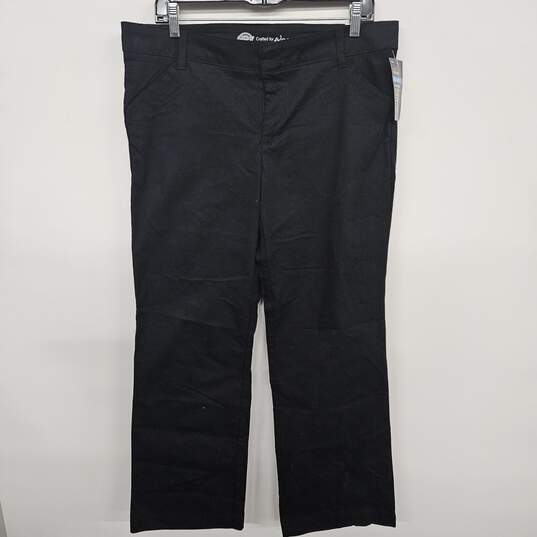 Black Relaxed Fit Pants image number 1