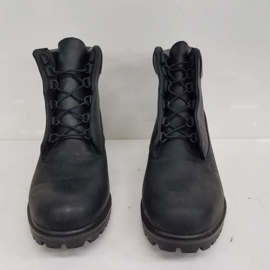 Timberland Black Leather Boots Size 11M image number 3