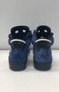 Jordan 6 Retro Washed Denim sh Blue Patchwork Athletic Shoe Men 8 image number 3