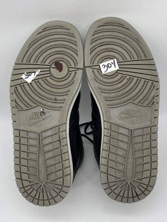 Authentic Mens Air Jordan 1 Flight 372704-033 Black Basketball Shoes Size 8 image number 6