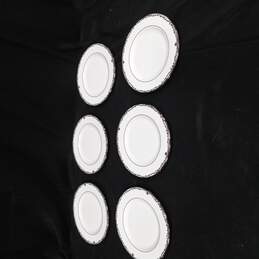 Lenox Coronet Platinum Dessert Plates 6pc Bundle