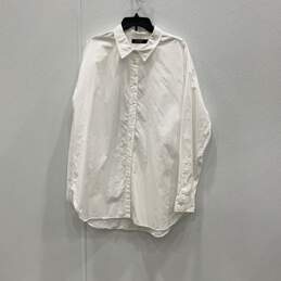 Lauren Ralph Lauren Mens White Spread Collar Long Sleeve Button-Up Shirt Sz XXL