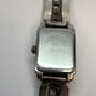 Designer Brighton Silver-Tone Rectangle White Dial Analog Wristwatch image number 4