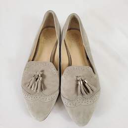 Vince Camuto Rizell Tassel Flats Taupe 7.5
