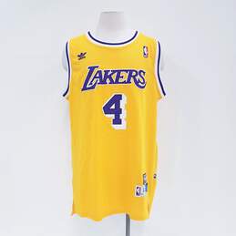 Adidas Hardwood Classic L.A. Lakers Byron Scott #4 Gold Jersey Sz. XL
