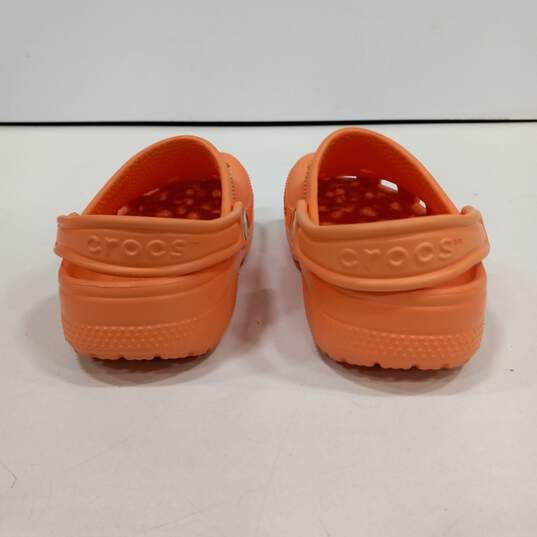 Crocs Girls Orange Clogs Size 2 image number 6