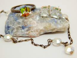 925 Artisan Aurora Borealis Crystal & Cubic Zirconia Jewelry
