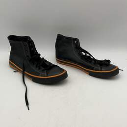 Harley-Davidson Mens Nathan Black Orange Black High Top Sneaker Shoes Size 11