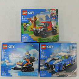 Sealed Lego City Police Car 4x4 Fire Truck Rescue & Arctic Explorer Snowmobile Building Toy Sets