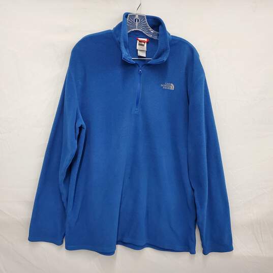 The North Face MN's Polartec Blue Fleece 1/4 Zip Pullover Size XL image number 1