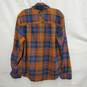 Marmot MN's Brown & Blue Plaid Flannel Long Sleeve Button Shirt Size MM image number 2