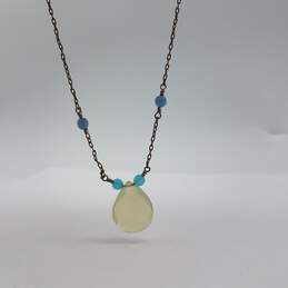 Sterling Sliver Multi Gemstone Pendant Necklace Bundle 11.4g