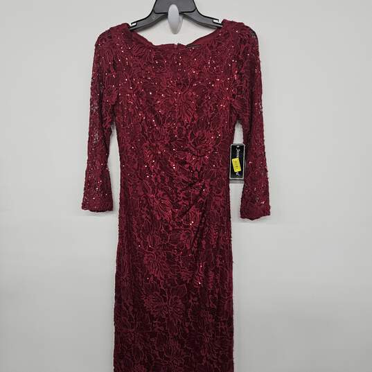 Red Lace Sequin Dress image number 1