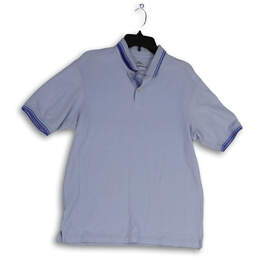 Mens Purple Short Sleeve Collared Polo T Shirt Size Medium