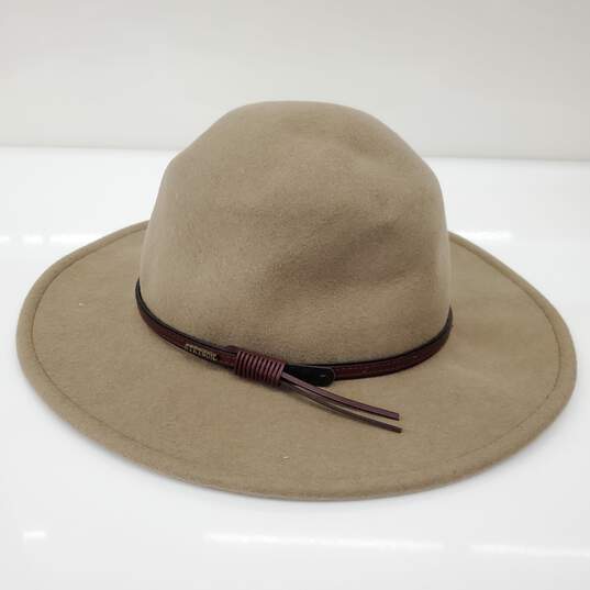Stetson Men's Bozeman Crushable Mushroom Beige Wool Felt Hat Size Small image number 1