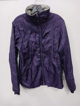 Colombia Omni Heat Purple Puffer Style Full Zip Jacket Size Large