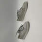 Womens Silver Shimmer Round Toe Low Top Lace-up Sneaker Shoes Size 10 image number 4