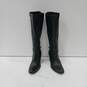 Naturalizer Leather Wide Calf Knee High Riding Boots Size 11 image number 1