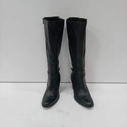 Naturalizer Leather Wide Calf Knee High Riding Boots Size 11