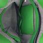 Womens Green Leather Pockets Magnetic Double Handle Tote Bag image number 5
