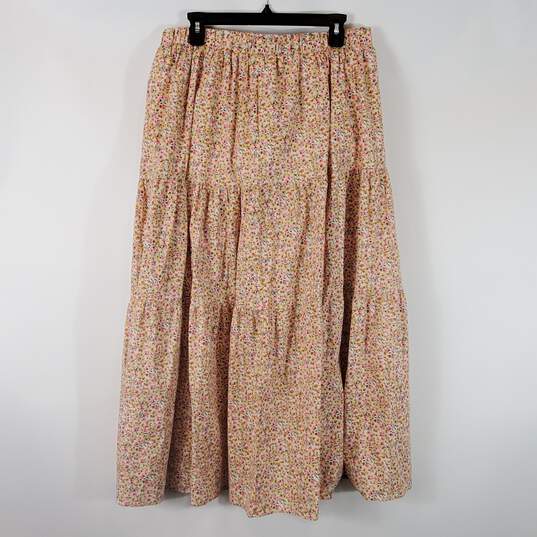 Lane Bryant Women Multicolor Floral Maxi Skirt Sz 14/16 Nwt image number 1