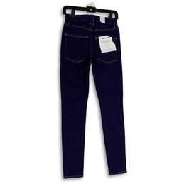 NWT Womens Blue Denim Dark Wash 5-Pocket Design Skinny Jeans Size 6 12x29 alternative image