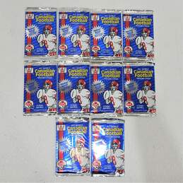 10 Factory Sealed 1991 All World CFL Football Card Packs
