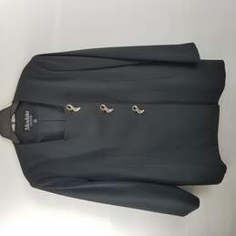 Moshita Couture Women Black Fleece Jacket 2XL