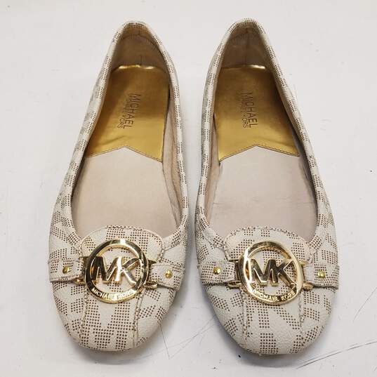Michael Kors Fulton Signature Print Ballet Flats Shoes Women's Size 8.5 M image number 5