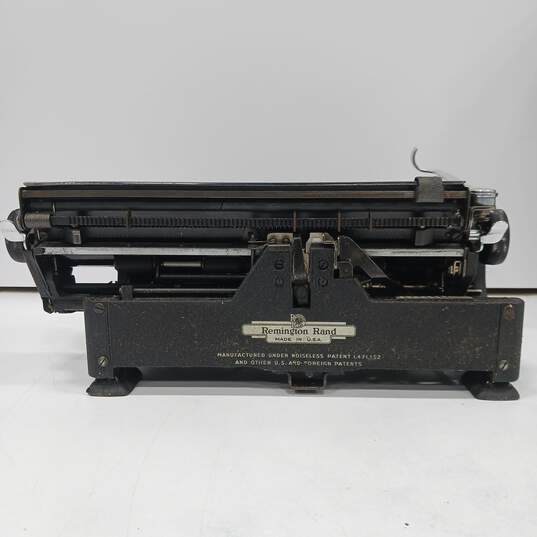 Vintage Remington Rand Deluxe Noiseless Typewriter in Case image number 2