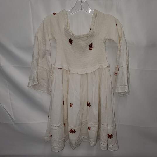 Free People Counting Daisies Embroidered Off the Shoulder Dress Size S image number 1