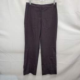 VTG Pendleton WM's Lightweight Dark Brown & Blue Pin Stripe Linen Trousers Size 4