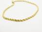 14K Gold Twisted Rope Chain Bracelet 3.6g image number 2