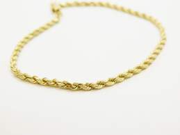 14K Gold Twisted Rope Chain Bracelet 3.6g alternative image
