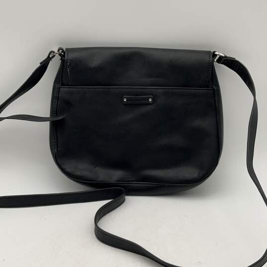 Vera Bradley Womens Black White Mickey Mouse Zipper Pocket Crossbody Bag image number 2