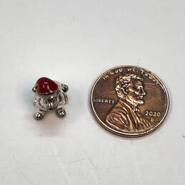 Designer Pandora S925 ALE Sterling Silver Red Enamel Puppy Dog Beaded Charm alternative image