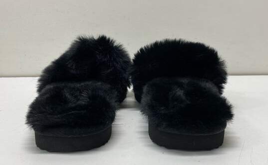Michael Kors Tula Black Fur Slides Sandals Size 8 image number 3
