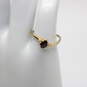 14K Yellow Gold Garnet Diamond Accent Ring Size 5 - 1.2g image number 2