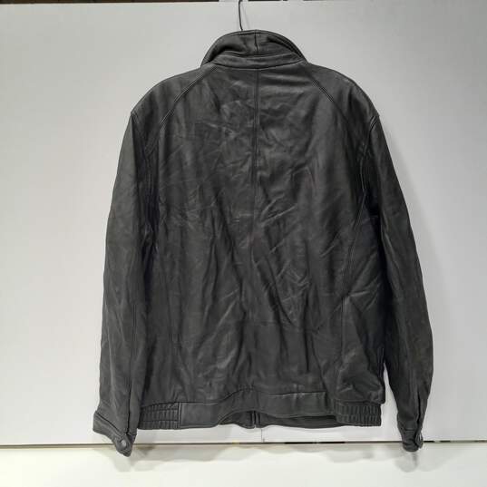 Wilsons Black Leather Coat image number 2