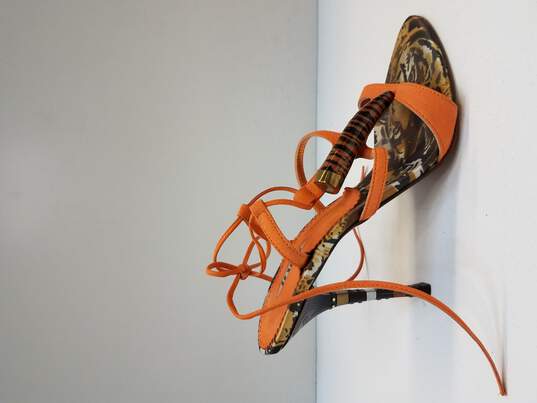 Le Silla Tiger Print Strappy Open Toe Sandal Heel Size 36.5 EU image number 1