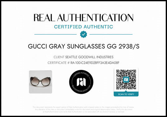 Gucci Oversized Translucent Gray Sunglasses image number 6