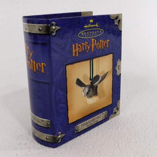 Hallmark Keepsake Harry Potter Pewter Ornaments Hogwarts Charms Hedwig Dumbledor image number 2