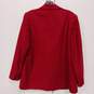 Pendleton Women's Red Wool One Button Blazer Jacket Size L image number 2