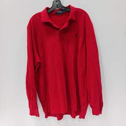 Polo Ralph Lauren Men's Red Long Sleeved Shirt Size XL NWT