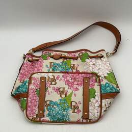Dooney & Bourke Womens Multicolor Floral Leather Inner Pockets Bucket Handbag alternative image