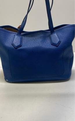 Cole Haan Blue Leather Charm Tote Bag alternative image